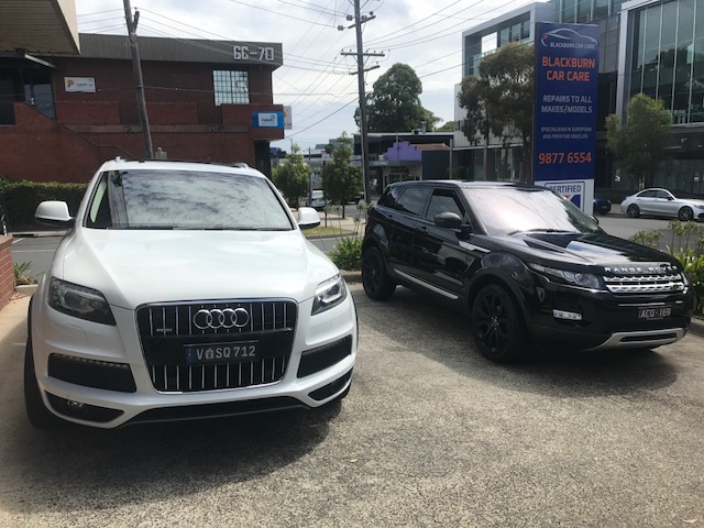 A driver driving his prestige car to Blackburn Car Care workshop for a car service